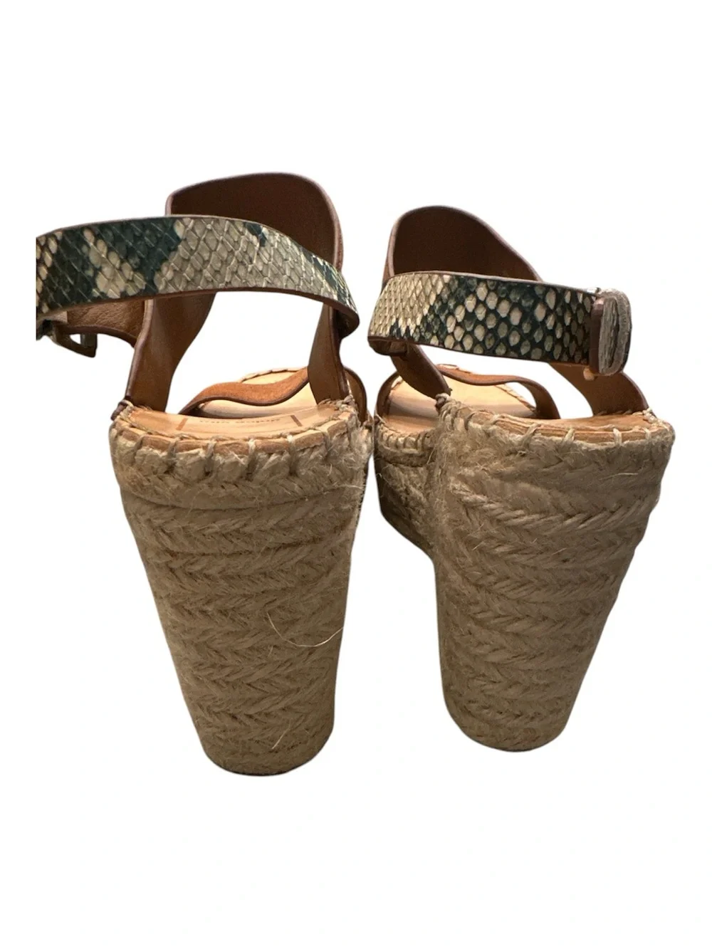 Dolce Vita Spiro Brown Suede Espadrille Wedge Sandals